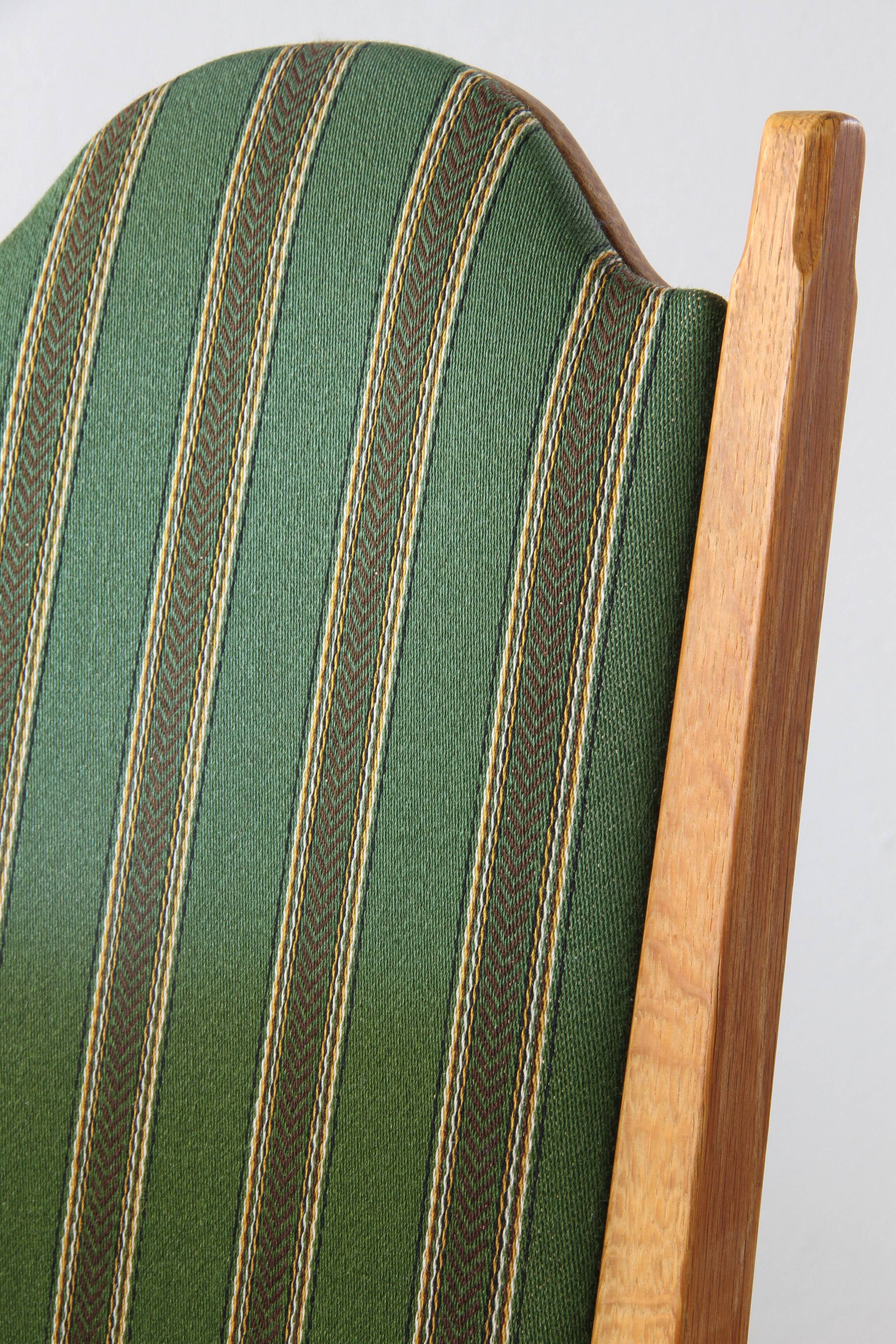Vintage Danish Oak Dining Chairs, Henning Kjærnulf Style, 1960s, Set of 6