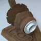 Old hand-carved wooden wall light