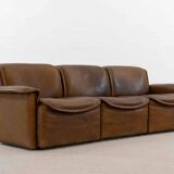 Modular De Sede Sofa DS-12 in cognac leather, 70s