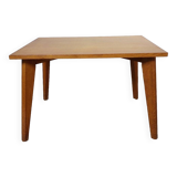 Coffee table with wooden compass legs