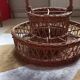 Vintage 50s 60s wicker rattan portable bar