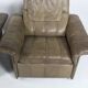 Pair of buffalo leather lounge chair 1970's