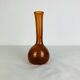 Vintage amber/orange bubbled glass soliflore vase