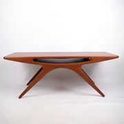 Table basse - Modèle "Smilet" - teck - Johannes Andersen - CFC Silkeborg - années 1960