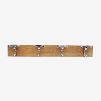 Vintage wood wall hanging Coat Rack