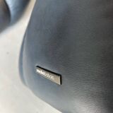 Bubble set by Roche Bobois in blue leather.