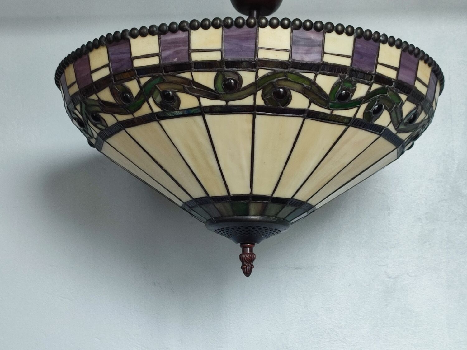 Vintage Tiffany style ceiling lamp