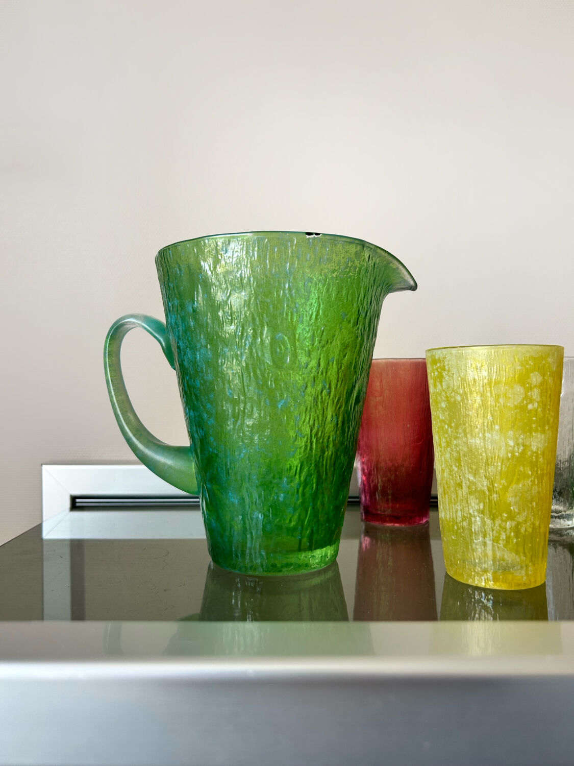 Carafe and glass from the 70s