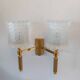 Pair of maison lunel paris france wall lights with 2 lights