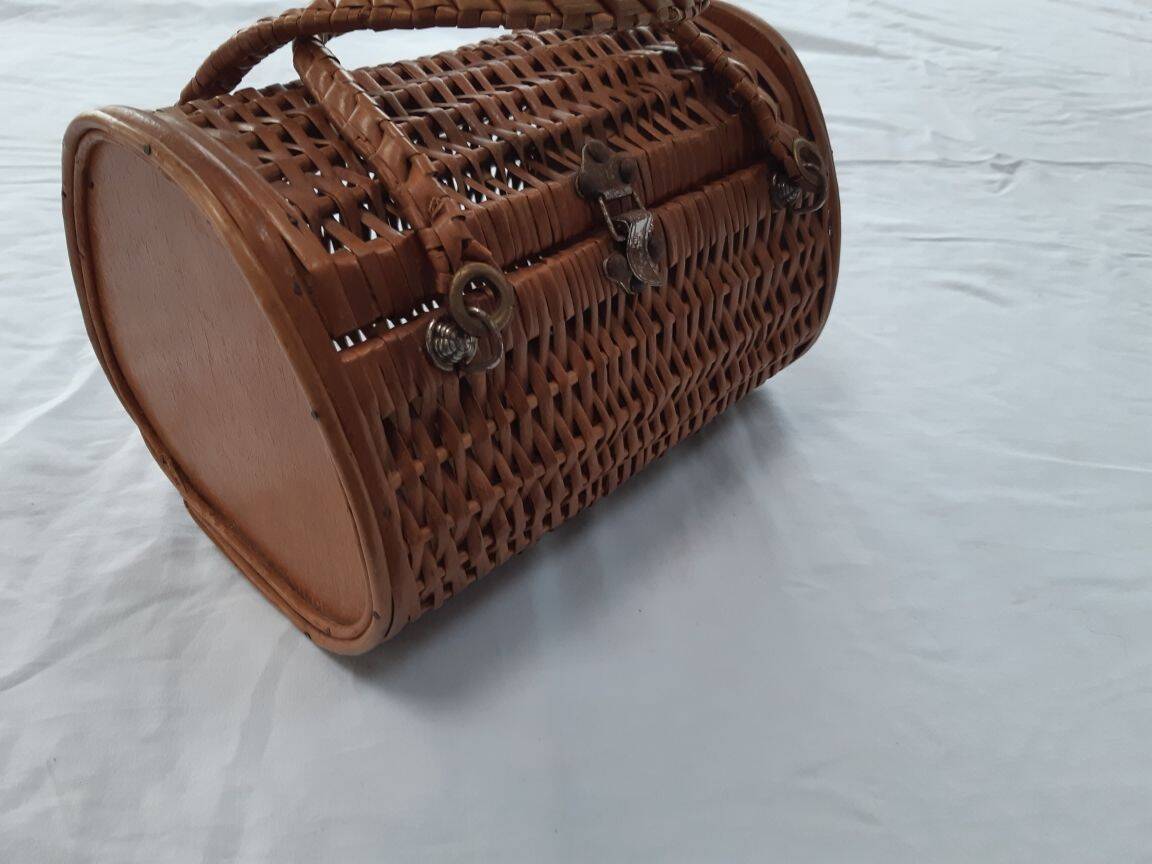 1950s wicker basket