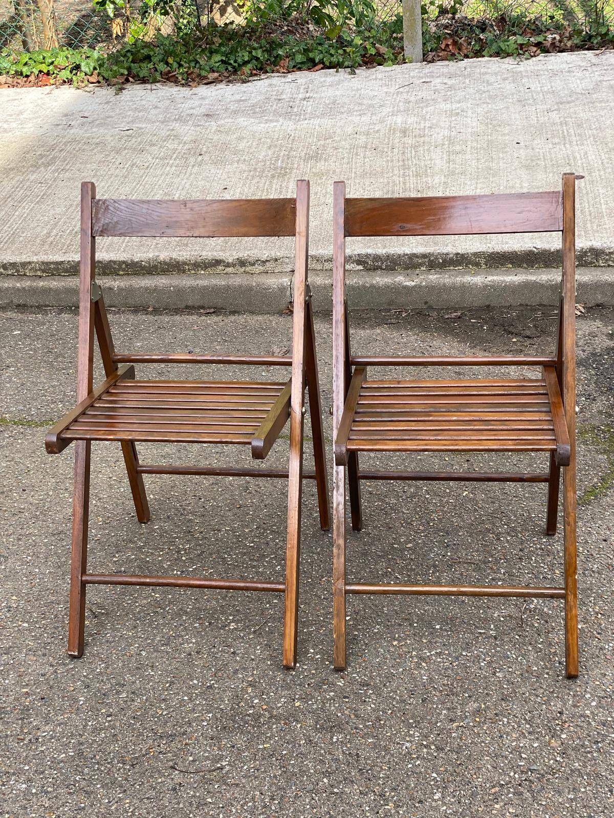 2 foldable Scandinavian chairs from the 1970s