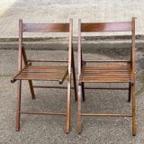 2 foldable Scandinavian chairs from the 1970s