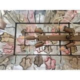 Contemporary Huge Rectangular "Tronchi" Murano Glass Burnished Chandelier