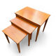 Scandinavian nesting tables: Quality Function Form. Vintage 60s.