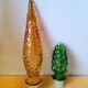 Carafes italienne en verre Empoli 1970