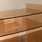 1970s Space Age acrylic Hi-Fi Rack, Michel Dumas, vintage