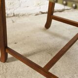 Set of four oak and wool dining room chairs by Henning Kjaernulf, 1960's