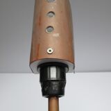 Techno Media lamp in copper and wood