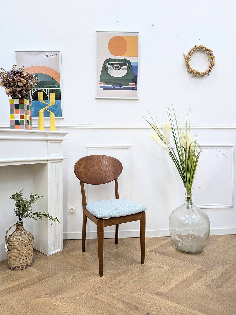 Vintage Scandinavian teak chair