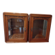 Pair of art deco showcases