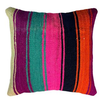 Housse de coussin kilim turc vintage 40 x 40 cm