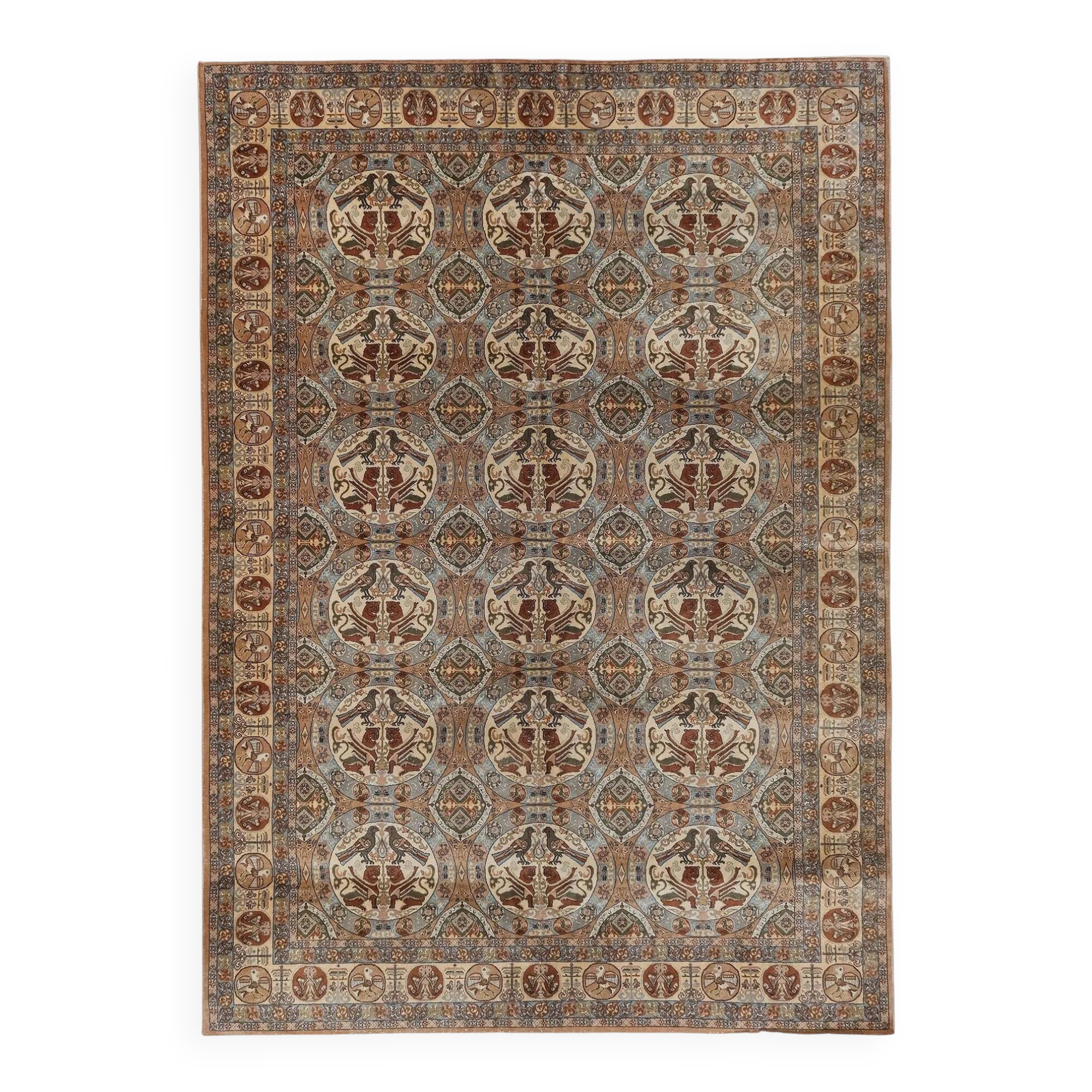 Vintage Turkish Oushak rug 200x282 cm
