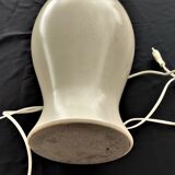 Vintage Kostka table lamp in cracked ceramic without lampshade, France 1960-1970
