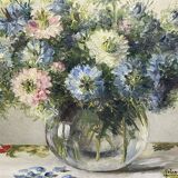 Bouquet de fleurs Solange Devienne gouache