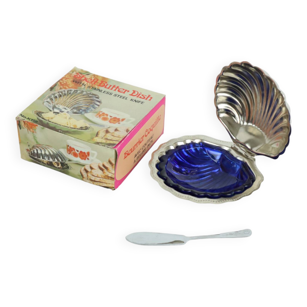 Plat à Beurre En Verre Avec Couvercle Et Base Bois - 18x12x9,5 Cm