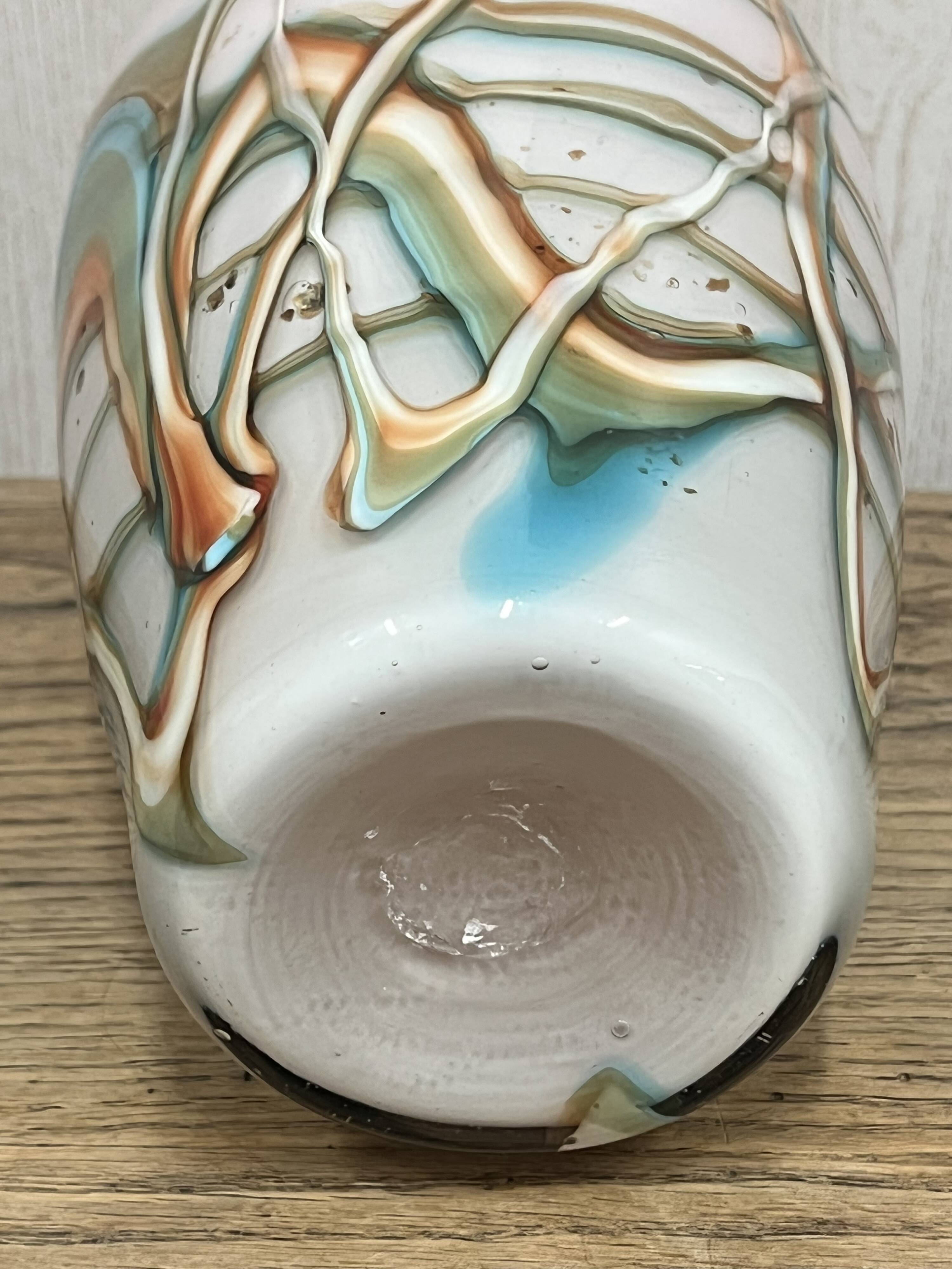 Blown glass vase