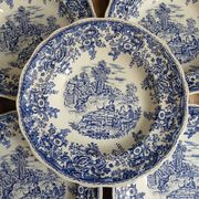 12 antique flat plates Lunéville KG