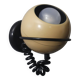 Vintage wall lamp design Eyeball metal beige & black 1970s
