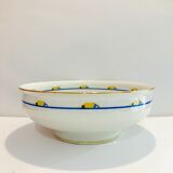Large porcelain bowl pattern years 30-limoges france W Guerin&cie
