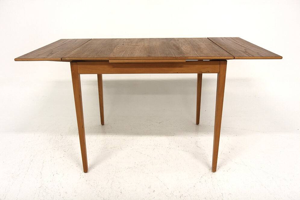 Teak "wallet" dining table, Sweden, 1960s