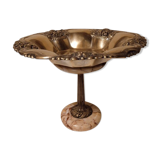 Copper and marble standing cup