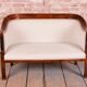 Biedermeier Seating Set in Walnut and Ebony, Austria, 1820s, Set of 3
