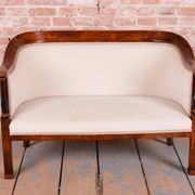 Biedermeier Seating Set in Walnut and Ebony, Austria, 1820s, Set of 3