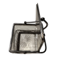 Art Deco Period Butter Dish, Silver Metal and Crystal - With Balance Wheel