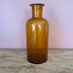 Amber glass vase bottle