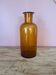 Flacon vase en verre ambré