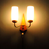 Mid-Century Teak Wall Lamp