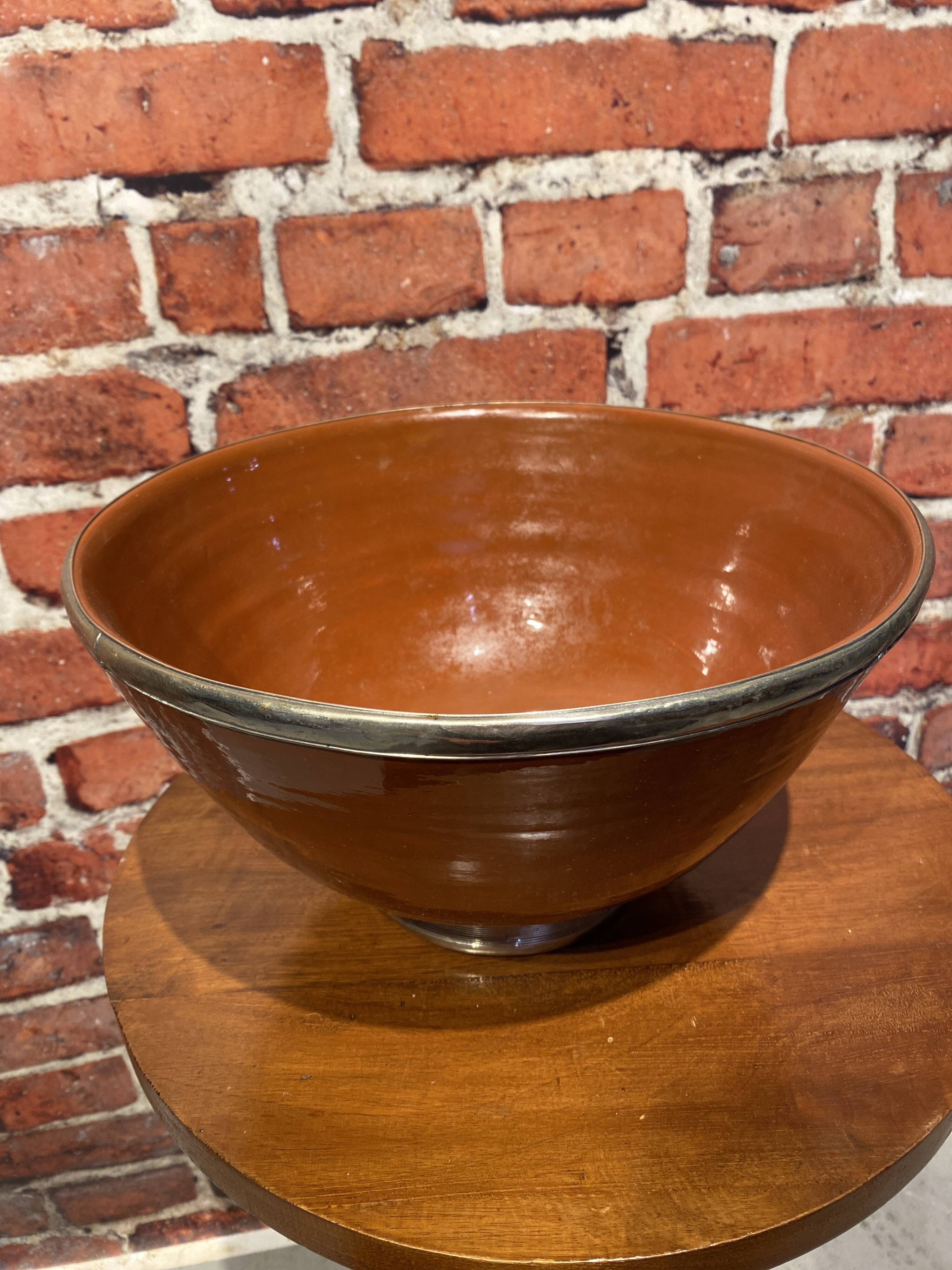 Terracotta salad bowl