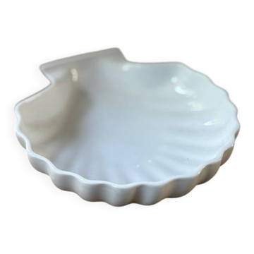 Plat en forme de coquillage céramique vintage