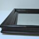 Blackened wood mirror napoleon iii xixth 37.5 cm x 46.8 cm