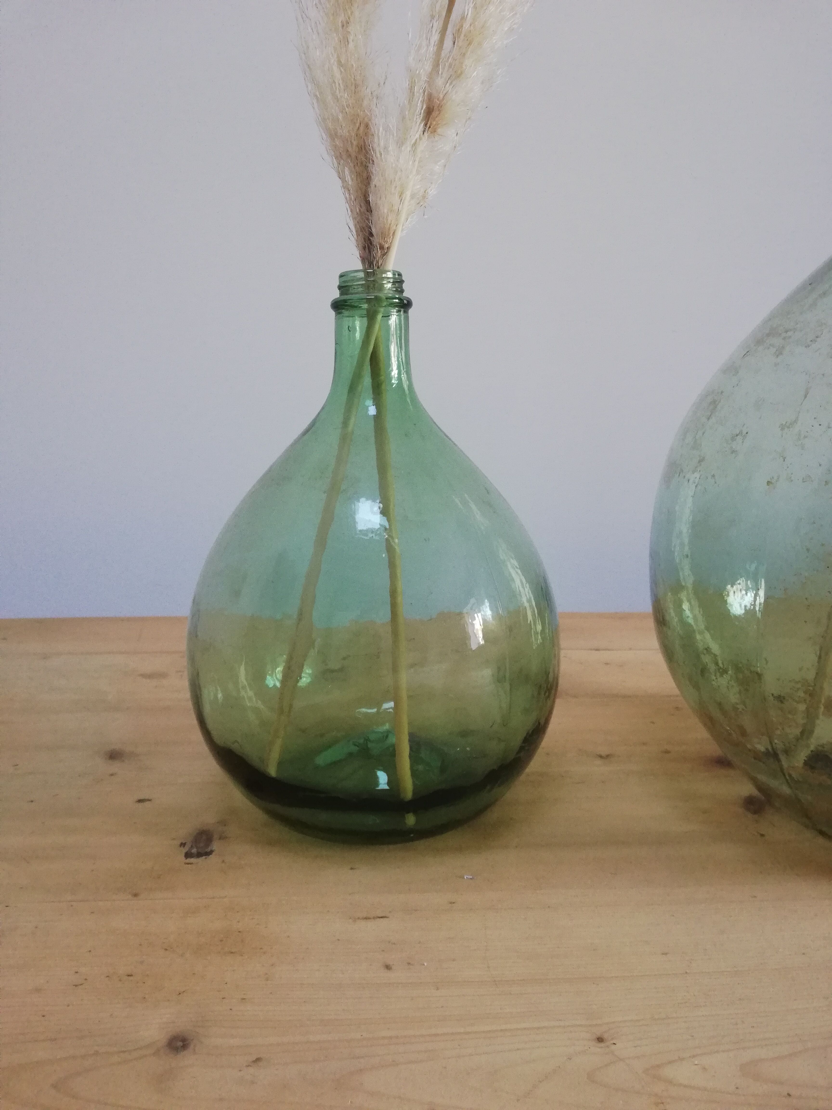 Pair of former demijohns