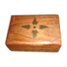 rectangle box India, wood & copper
