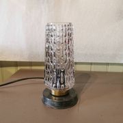 Lampe vintage verre et métal