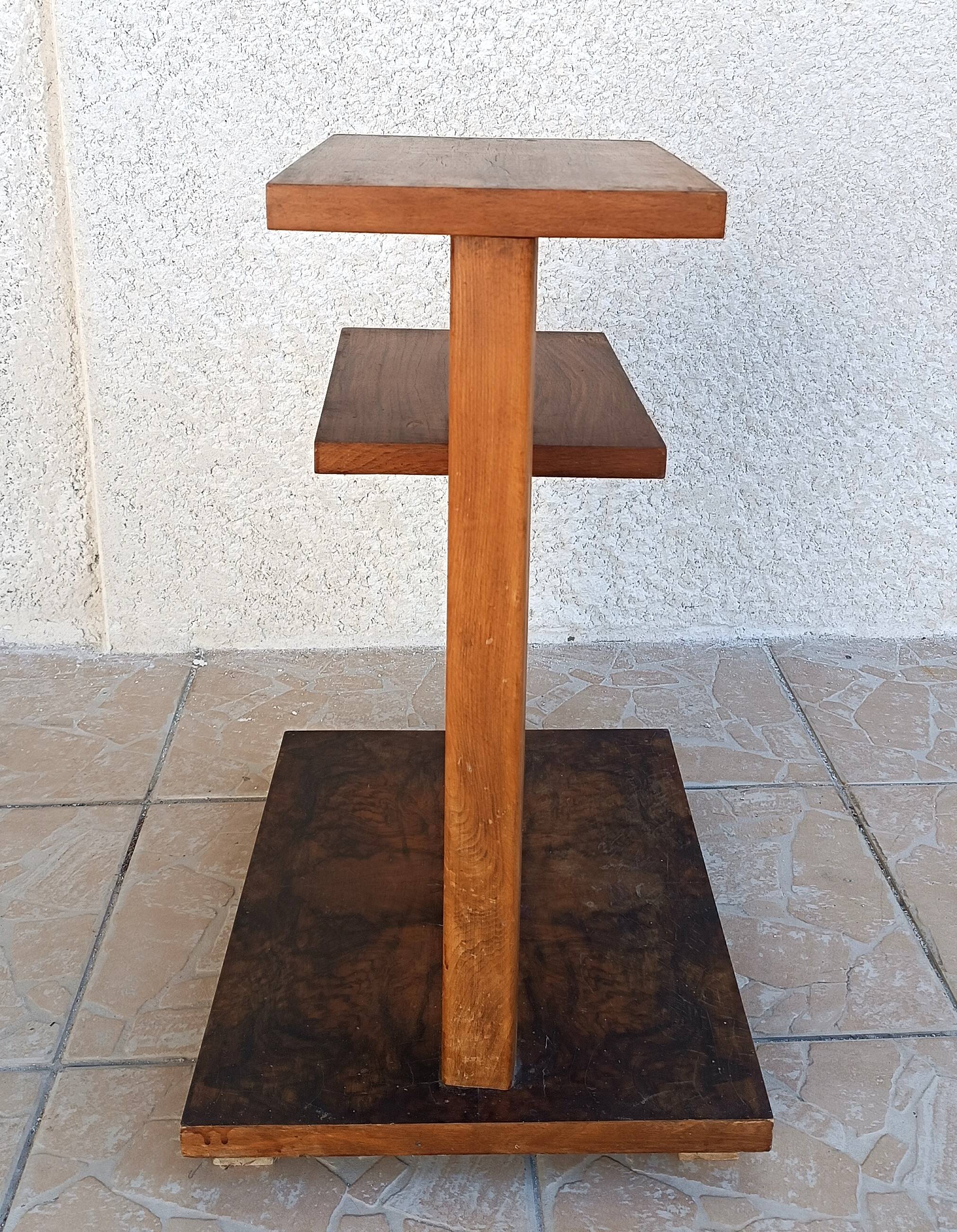 Vintage walnut burl stool