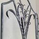 Artistic wrought iron screen