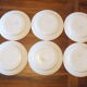6 flat plates 50s Salins model Jocelyne - Lot 1